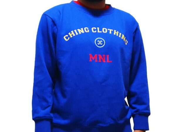 Front view of the CC Sweat MNL Royal.