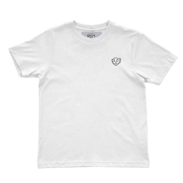 Front view of the Icon Shirt from CC in white color.