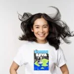 Image showing a vibrant and colorful Buhus-Saya Tee as the featured item.